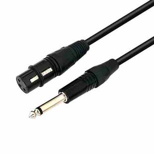 VEGGIEG 3Pin XLR Speaker Loudspeaker Cable Mixer Balanced Audio Microphone Cable, Length: 5m(6.5mm To XLR Female)