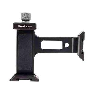 XILETU  XJ-T8 Metal Phone Holder Clamp With Cold Shoe 1/4-inch Screw Hole & Arca-Swiss Compatible Base(Black)
