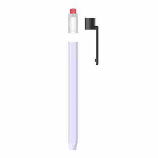 For Apple Pencil 2 AhaStyle PT180-K Stylus Retro Anti-slip Protection Case(Purple)