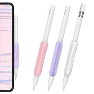 For Apple Pencil USB-C / 2  AhaStyle PT113-3 3pcs Silicone Pen Grip(White+Purple+Pink)