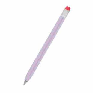 For Huawei M-Pencil 1 / 2 / 3 AhaStyle PT114-C Ultra-thin Pen Case, Color: Purple+Transparent Pen Cap