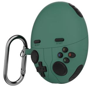 For HUAWEI FreeBuds 6 Case Cover Shockproof Silicone Protective Sleeve with Carabiner(Green)