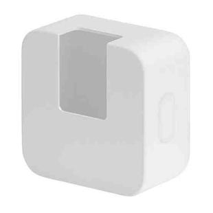 For MacBook Air 15.3 inch A2941 2023 JRC S8130 A2579 Dual C Port 35W Adapter Silicone Protective Case(White)