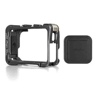 For Insta360 Ace Pro 2 / Ace Pro Camera AMagisn Quick Release Metal Cage Horizontal & Vertical Shooting Protective Frame(Charcoal Metallic)