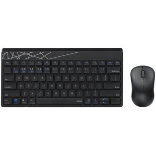 Rapoo 8000GT Bluetooth / 2.4G Wireless Keyboard Mice Set Laptop Tablet Cell Phone Keyboard And Mouse(Black)