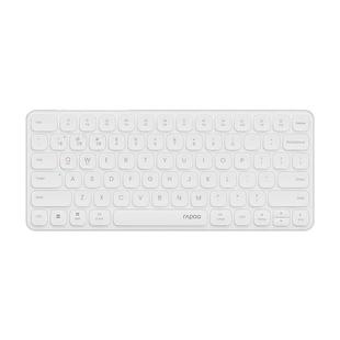 Rapoo E9050L Tri-mode Bluetooth Wireless Keyboard Silent Laptop Keyboard(White)
