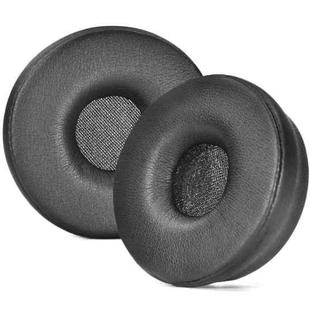 For Jabra Engage 55/65/75 Headset 1pair Protein Leather Ear Cushions Soft Replacement Ear Pads(Black)