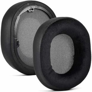 For Corsair HS55/HS55 Pro/HS65 Headset 1pair Replacement Ear Cushions Ear Pads, Style: Leather + Velvet Black