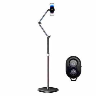 1.7m Mobile Phone Floor Stand Overhead Shooting Holder Retractable Lazy Support With Remote Control