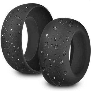 For Sony PlayStation Pulse Elite Headset 1pair Silicone Ear Cushion Covers Sweatproof Replacement Ear Pads(Black)