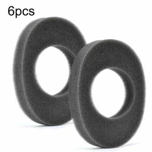 6pcs /Pack Ear Cushions For 3M WorkTunes Connect Series Headphones Noise Isolating Foam Pads, Spec: Hollow Type