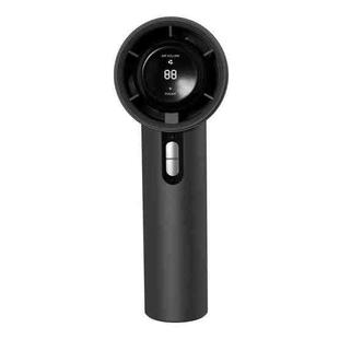 100-gear High Speed Handheld Fan Bladeless Mini Digital Display Small Fan(Black)