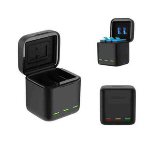 For GoPro HERO13 Black TELESIN 3 Slots Charging Case Compact Storage Box(Black)