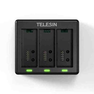 For GoPro HERO13 Black TELESIN 3 Slots Charging Base Action Camera Accessories(Black)