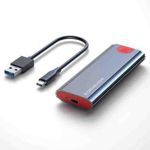 M.2 NVMe/SATA SSD Enclosure USB-C 10Gbps External Case Supports Up To 2TB With USB-A To Type-C Cable