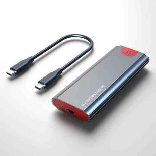 M.2 NVMe/SATA SSD Enclosure USB-C 10Gbps External Case Supports Up To 2TB With Type-C Cable