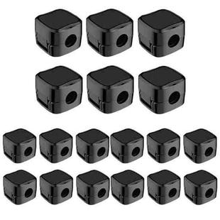 18pcs /Pack Magnetic Cable Organizer Clips Adhesive Wire Holders for Desk Management(Black)