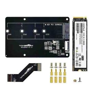 Yahboom PCIe To M.2 Adapter Expansion Board For Raspberry Pi 5 NVMe Expansion Board, Spec:  Board + 256G SSD