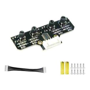 Yahboom 4 Channel Infrared Tracking Sensor Module For Smart Car Robot, Spec: With 6Pin Cable+16mm Copper Column