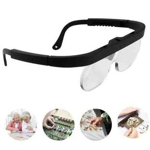11537A 1.5/2.5/3.5X Eyeglass-style Magnifying Glass Head-mounted Magnifying Glass for Carving Repair Work