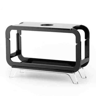 For Marshall Middleton Speaker Stand Acrylic Retro TV Cabinet Design Desktop Organizer Display Shelf(Black)