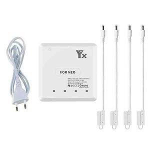 For DJI Neo Drone YX 6-port Battery Charger Charging Hub EU Plug
