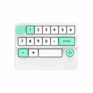 15-Key Wireless Tri-Mode Mechanical Gaming Keyboard Hot-Swappable, RGB Backlit, Macro Programmable(White)