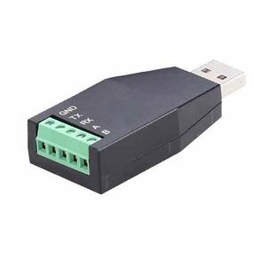 AMSAMOTION USB to RS232/485 Converter Adapter for Industrial Automation, PLC, POS(Black)