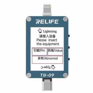 RELIFE TB-09 Type-C / 8 Pin Tail Plug Tester Automatically Locks Fault Points