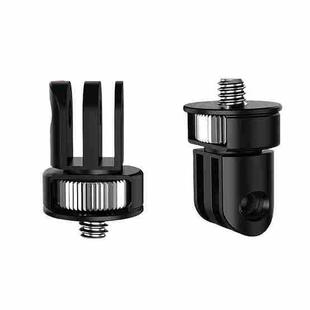 TFSM065 Three-Slot Adapter Camera Cage 360-Degree Rotating Connector Tripod 1/4 Inch Adapter