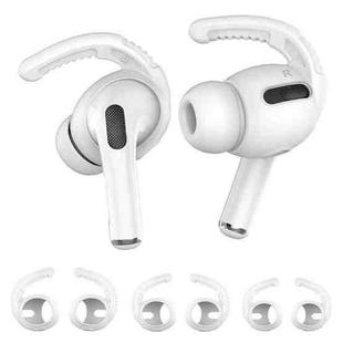 For AirPods Pro AhaStyle PT100 3pairs S+M+L Silicone Anti-Loss Anti-Slip Ear Hook Earplug Cap(White)