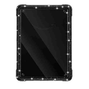 For Kindle Paperwhite 12th Gen 2024 Clear Case TPU+PC Lightweight Scratch-Proof Cover Black Glitter