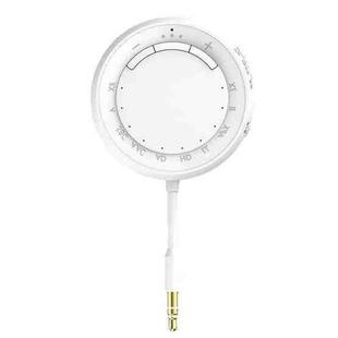 2-in-1 Bluetooth 5.4 Audio Adapter with Qualcomm Chip Low Latency Wireless Transmitter/Receiver for Car/Home(White)