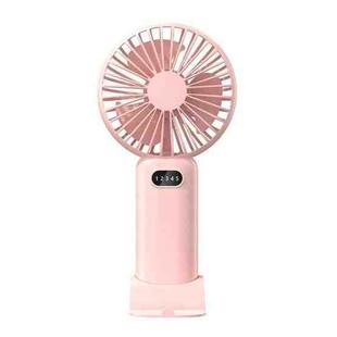 5-speed Wind Speed Handheld USB Charging Small Fan With Desktop Stand(Pink)