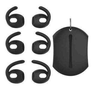 For AirPods 3 AhaStyle PT60-3 3pairs S+M+L Earphone Silicone Soft Ear Covers(Black)