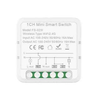 FS-02W 1CH WiFi 16A Smart Switch Voice Timer Switch For Amazon Alexa / Google Assistant