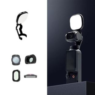 For DJI Osmo Pocket 3 JSR Fixed Frame Head Fill Light, Spec: With Wide Angle 4 In 1