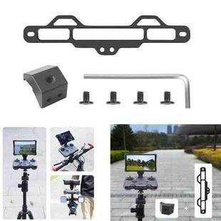 For DJI RC Pro 2 Aluminum Alloy 1/4-inch Tripod Adapter Mounting Bracket(Black)