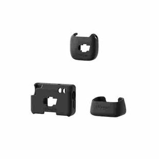 For DJI Mic Mini aMagisn MP01 Silicone Protective Case, Color: 3 In 1 Black