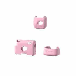 For DJI Mic Mini aMagisn MP01 Silicone Protective Case, Color: 3 In 1 Pink