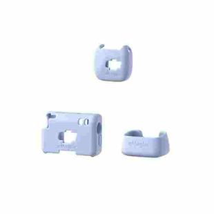For DJI Mic Mini aMagisn MP01 Silicone Protective Case, Color: 3 In 1 Blue