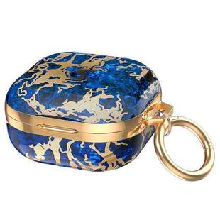 AhaStyle DD-WG01 Earphone TPU Protective Case For Samsung Galaxy Buds Pro / Live / 2 / 2 Pro / FE, Style: Blue Gold Marble