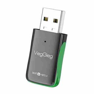 VegGieg 1100Mbps 2-in-1 WiFi 6 Bluetooth 5.4 USB Adapter Gigabit 5G Wireless Network Card for PC/Laptop(V-UB506)