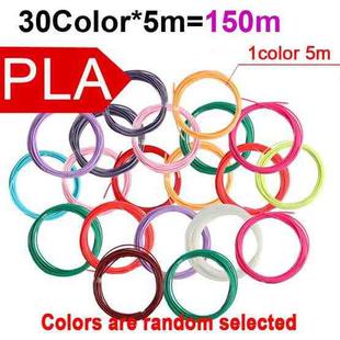 150m 30 Colors x 5m PLA 3D Printer Filament 1.75mm Multicolor Filament Bundle for 3D Pen & Crafting