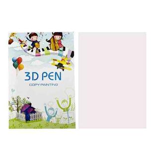 40 Pictures Thickened Large 3D Printing Pen High Low Temperature Compatible Drawing Book With Tracing Board