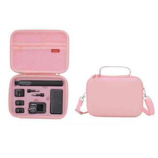 Carrying Case For DJI Action 5 Pro /Action 4 / Action 3 All-in-One Kit Durable Shoulder & Hand Carry Bag(Pink)