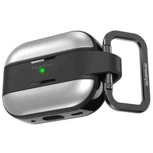 For AirPods Pro 2 AhaStyle WG75-PRO2 TPU Aluminum Alloy Split Scratch-Resistant Protective Case(Silver)
