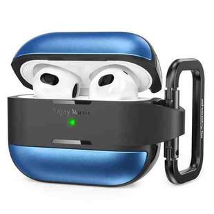 For AirPods 3 AhaStyle WG75-3 TPU Aluminum Alloy Split Scratch-Resistant Protective Case(Blue)
