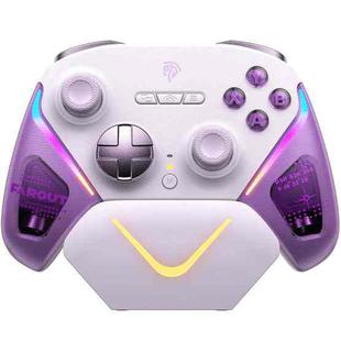EasySMX D10 Wireless Gaming Controller with Dual-Mode Triggers & TMR Hall Effect Joysticks Charging Dock for PC/Switch/Phone/Steam(Purple)