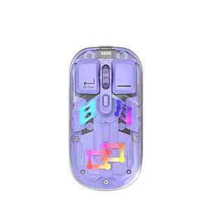 IMICE T300 4 Keys 1600DPI RGB Luminous Mouse Bluetooth Dual Mode Charging Wireless Silent Mouse With Magnetic Back Cover(Blue)